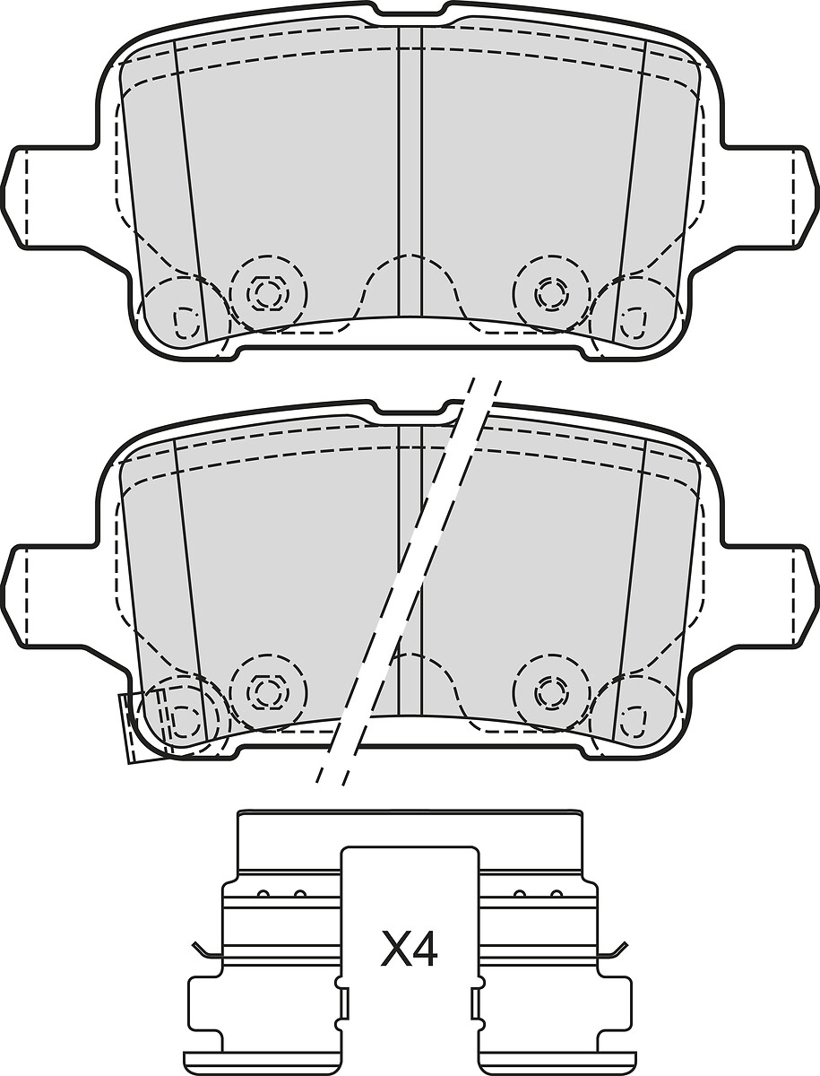 BRAKE PADS OPEL ASTRA K RR